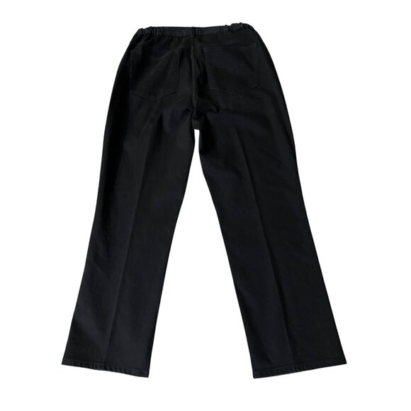 Lauren Jeans Co. By Ralph Lauren Womens 14? Black Handmade Elastic Waist Pants - Picture 4 of 13